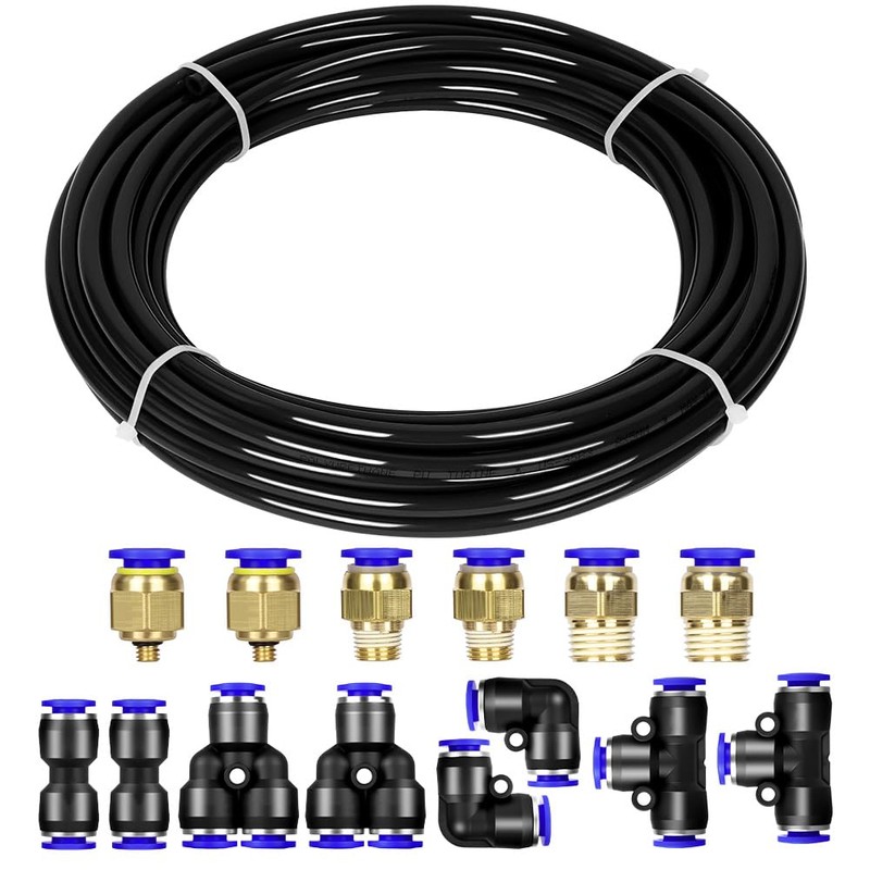ANOMM 10M PU Pneumatic Hose, Air Hose Pipe Set, Pneumatic