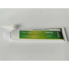 Easycargo 75gram Thermal Conductive Glue Kit, High Performance Silicone Thermal Plaster Adhesive Glue, Cooler Epoxy Compound for Heatsink GPU VRM VRAM LED IC Chips MOSFET BJT Transistor 3D Printer PCB