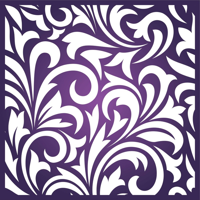 Floral Allover Stencil, 16.51 x 16.51 cm (S) - Stencils