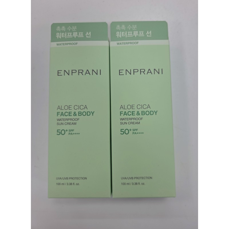 Enprani Aloe Cica Waterproof Sun Cream 2pcs Triple Functional Cosmetics