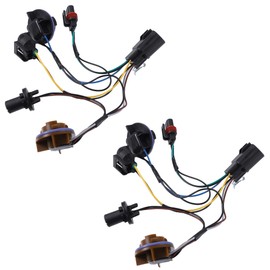 A ABSOPRO Headlight Headlamp Socket Wiring Harness Adapter 15950809 15782377 for Chevy Tahoe 2007-2014 for Chevy Suburban 2500 Avalanche 2007-2013 (Set of 2)