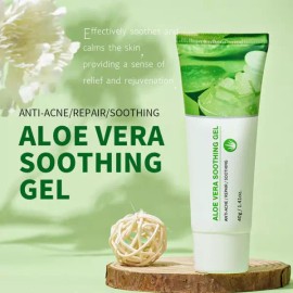 Grospe 2Pcs 퓨어 알로에 베라 젤 안심 천연 보습제 얼굴 모발 진정 쿨링 애프터 케어 모든 피부 타입을 위한 2.82 2Pcs Pure Aloe Vera Gel Safe Natural Moisturizer Face Hair Soothing Cooling After Care for All Skin Types 2.82