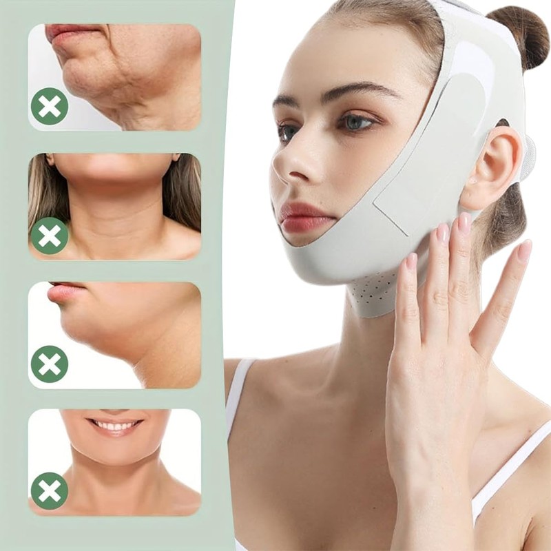 ZKGYUS V Face Masks, Reusable V-Line Mask, Face Slimming Belt