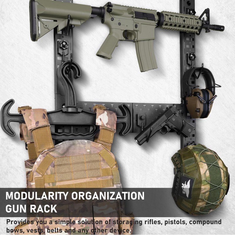 Adoreal Modularity Gun Wall Mount, Hold Up 120LBS Gun Rack