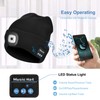 Etsfmoa Unisex Bluetooth Beanie Hat with Light Wireless Headphones Gifts