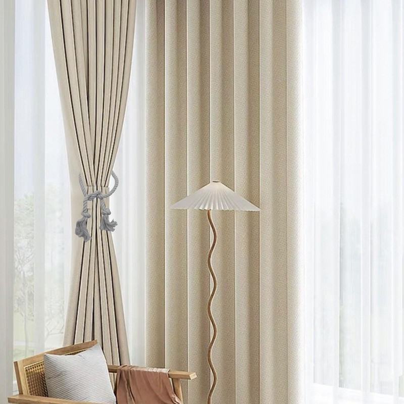 XQMMGO Pack of 2 Curtain Tiebacks, Tiebacks for Curtains, Boho