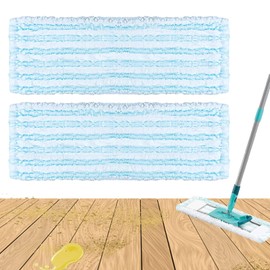 Set of 2 Replacement Mop Covers for Leifhat Profi XL Micro Duo/Profi XL Cotton Plus 42 cm Floor Mop Replacement Cover for All Floor Types 2 Fibre System Microfibre Cleaning Cloth Ideal for Tiles and
