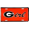 Georgia Girl G Girl Bull Dogs Aluminum License Plate Tag