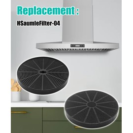 4Pcs Range Hood Filter Fits For Hauslane Models IN-R100SS-30, WM-530SS-30, WM-530SS-36, WM-538SS-30, WM-538SS-36, WM-590SS-30, WM-630SS-30, WM-630SS-36, CFI001, CFI007