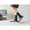 Yomandamor Men's Business Socks, Medium Cylinder, Black, 6 Pairs Set,