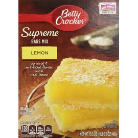 Betty Crocker, Supreme Lemon Bars Mix, 16.5oz Boxes (Pack of 2)