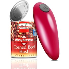 Electric Can Opener - One Touch Battery Operated Automatic Can Opener with Smooth Edges, Hands-Free Design, Perfect for Any Size Can, Ideal Kitchen Gadget for Seniors and Arthritis Sufferers