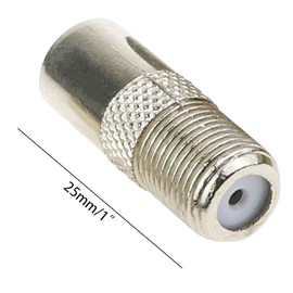 DACUAN TV Aerial Coaxial Coupler for Antenna Cables, 6pcs Female to Male Aerial Cables Satellite Cables Coaxial Cables Copper T/F Screw Connector Socket to RF Coax Aerial Adapter Satellite TV