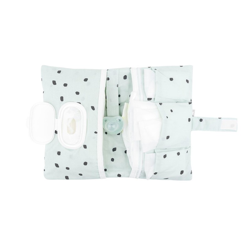 Kikkaboo Nappy Bag Bear with Me Self-Closure Cotton Green