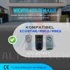 2 x Garage Door Opener Remote Control for Ecostar RSC2,