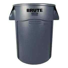 Rubbermaid FG261000GRAY 10 Gal Round Gray Trash Can Polyethylene
