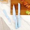 Elitequo 8 Piece Kitchen Knife Block Set with Sharpener,Dishwasher Safe,German