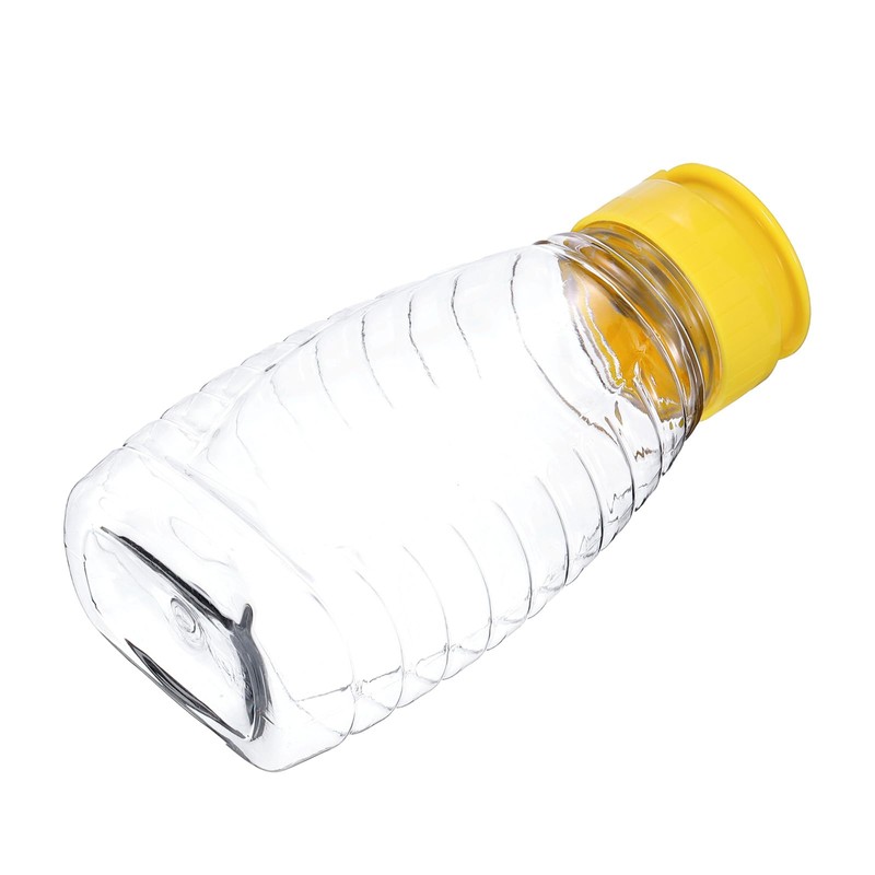 sourcing map 4pcs Plastic Honey Bottles 6oz 180ml Squeeze Honey
