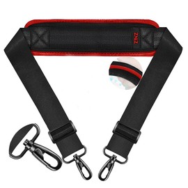 ZINZ 74" Shoulder Strap with Retention Pad and Dual Balance Buckle - Black Red Edge