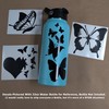 Butterfly Decal 4 Pack: Butterflies, Butterfly Heart, Detailed Butterflies (Black,