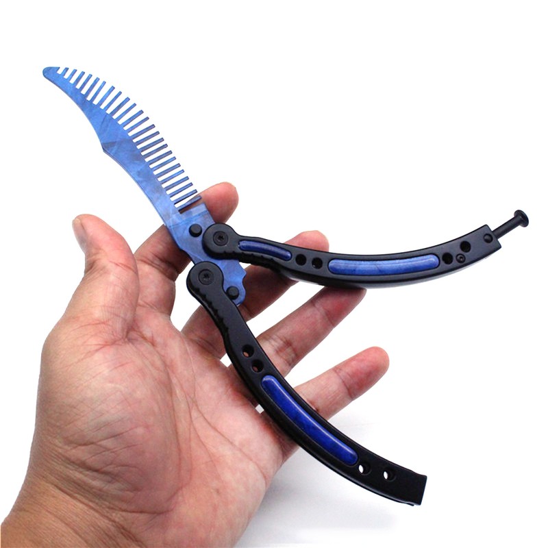 Foldable Comb Stainless Steel Butterfly Exercise Training Comb Styling Tools