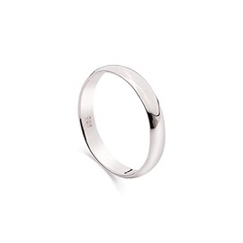 Sterling Silver Ring 4mm Band In Sizes G,H,I,J,K,L,M,N,O,P,Q,R,S,T,U,V,W,X,Y,Z (H)