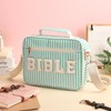 Dansydaisy Bible Cover Case for Women Large Chenille Letter Stripe