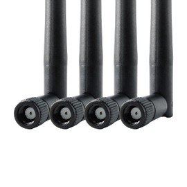 WiFi Antenna Bluetooth Antenna for PC, Dual Band 2.4Ghz 5Ghz 5.8Ghz WiFi Card Antenna 3dBi with RP-SMA Male (with No Pin) for Gaming Motherboard, RV Camera, Mini PCIE M.2 Wireless Card, Router -4 Pack