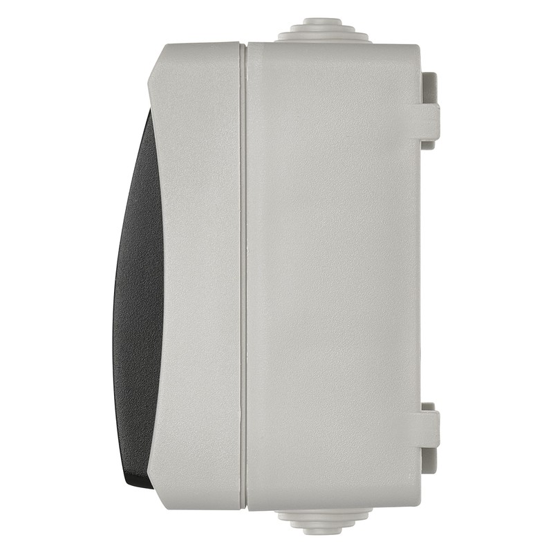 EMOS Waterproof Bell Switch with Rocker Switch Grey Black Colour