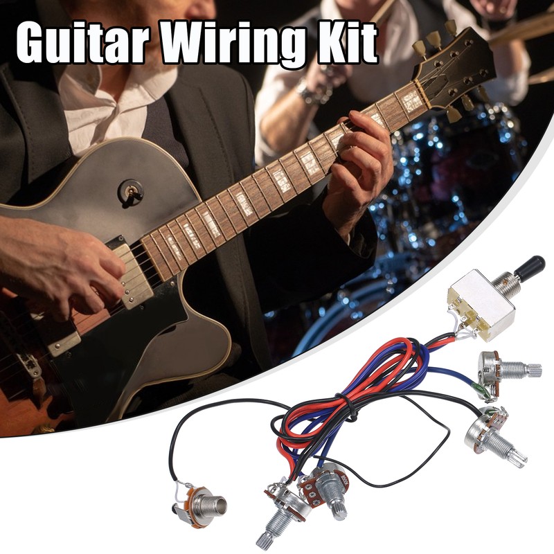 Prewired Wiring Kit for LP Electric Guitar 2T2V 500K Pots