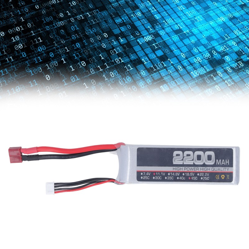 High Rate Lithium Battery Professional 11.1V 3S 2200mAh 45C RC