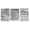 Magnetic Numbers or Letters on A4 Sheet for Metal Surfaces
