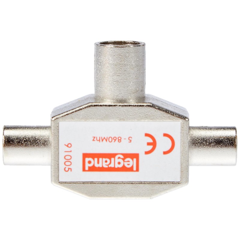 LEGRAND, 091005 Antenna Splitter Diameter 9.52 mm, T-Coupling, Dual Device