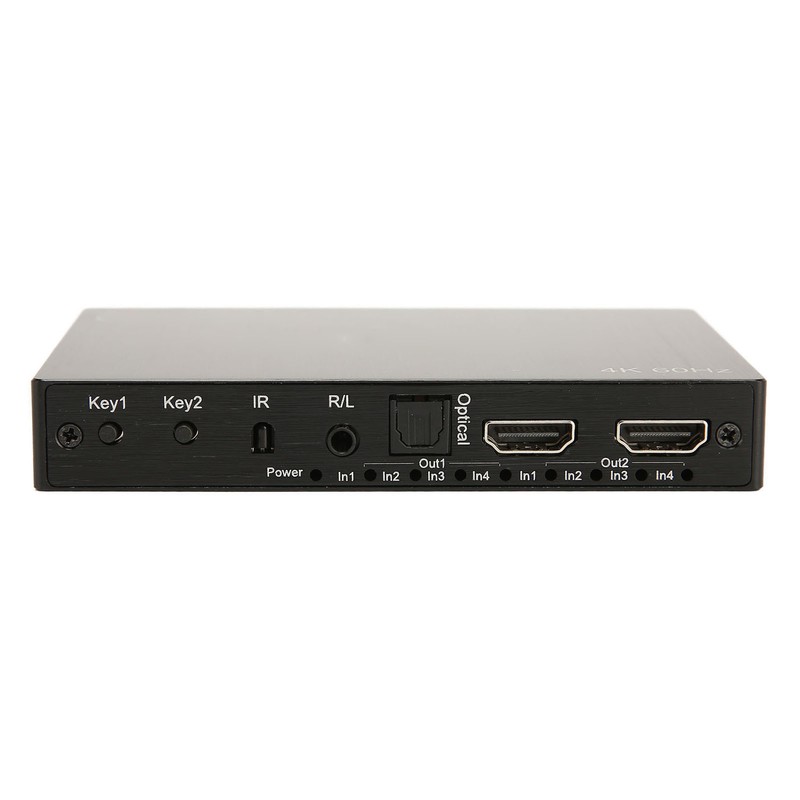 HD Multimedia Interface Switch 4K 4 in 2 Out 3.5mm