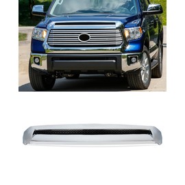 SAIQINGSP Chrome Front Upper Hood Bulge Molding Grille Trim Compatible With 2014-2021 Toyota Tundra Pickup Replace for 76180-0C030,761800C030