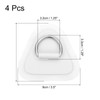 PATIKIL 3.5" Paddle Board D Rings, 4 Pcs Stainless Steel