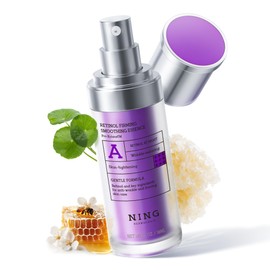 NING DERMOLOGIE Retinol Serum for Face with 300PPM Retinol, Peptides – Firming, Anti Aging & Wrinkle Peptides Serum for Face - Korean Skincare for Smoothing & Hydrating, Ideal for Beginners|1.01 fl.oz