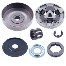 Adefol Chainsaw 3/8"-7 Clutch Drum Rim Sprocket Kit for Stihl MS660 066 064 MS640 MS661 Replacement Parts with Washer E-Clip Needle Bearing