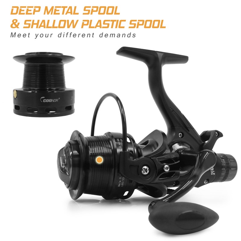9+1BB Speed Ratio Fishing Reel with Dual Brake System Smooth
