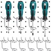 24 Pcs Silver 12 Pcs Screwdriver Organizer Tool Holders Multi-tool