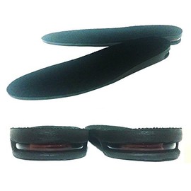 Effortlessly 0.8 inch (2 cm) UP Secret Insole, Air Cushion Insole, Black