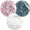 MainBasics Bath Shower Loofah Sponge Pouf Body Scrubber Exfoliator Body