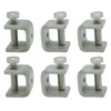 6-Pack 304 Stainless Steel C-Vise Clamps Heavy Duty C-Clamps C