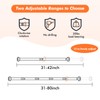 Shower Curtain Rod 31-80 in Adjustable Curtain Rod No Drilling