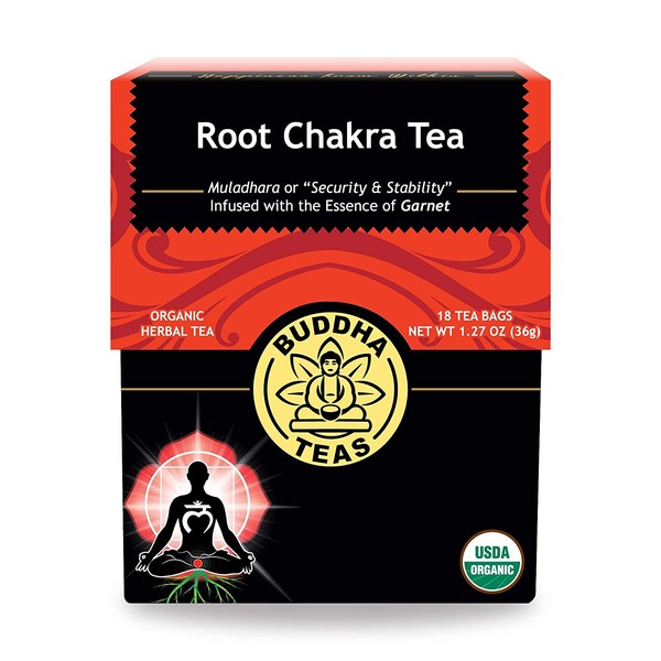 Organic Root Chakra Tea - Kosher, Caffeine Free, GMO-Free - 18 Bleach Free Tea Bags