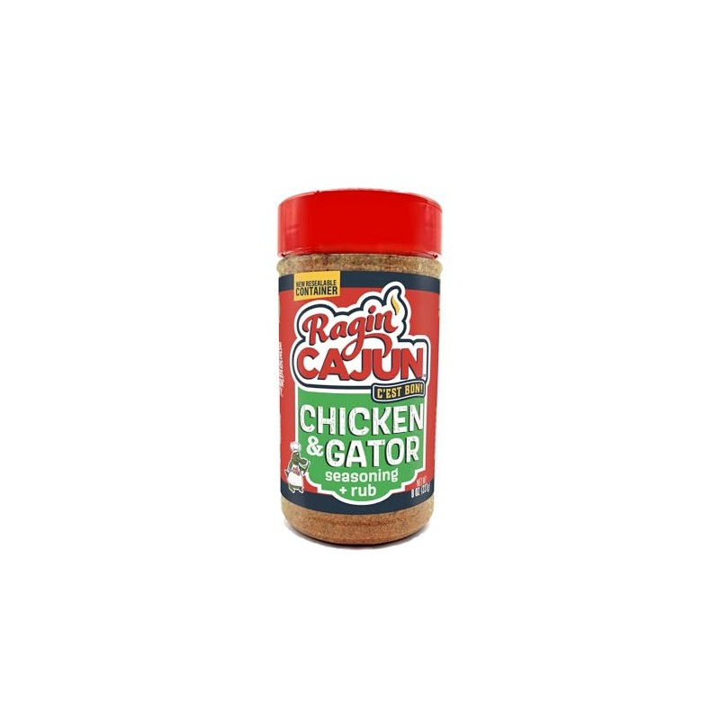 Ragin' Cajun Chicken or Gator Cajun Seasoning 8 oz (Pack