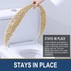 Arotive Soft Chenille Bathroom Toilet Lid Cover, 17.5x15, Beige