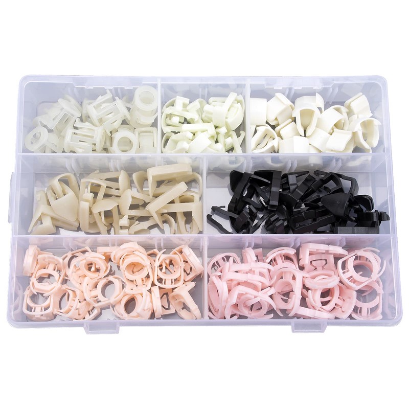 OAUTOO 140pcs Fuel Line Retainer Clip Assortment for Ford GM