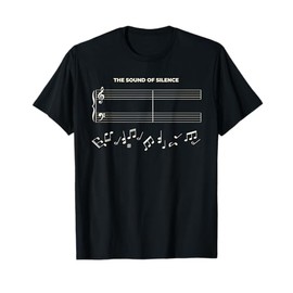 The Sound Of Silence Musical Notes T-Shirt