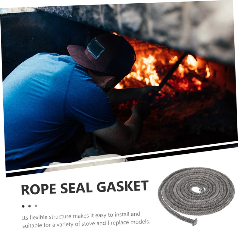 KOMBIUDA Fiberglass Rope Seal Gasket for Wood Stove Door Replacement